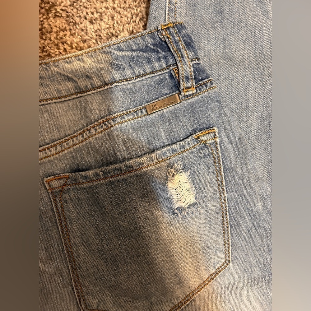 KanCan High Rise Mended Boyfriend Jeans - Picture 8 of 9